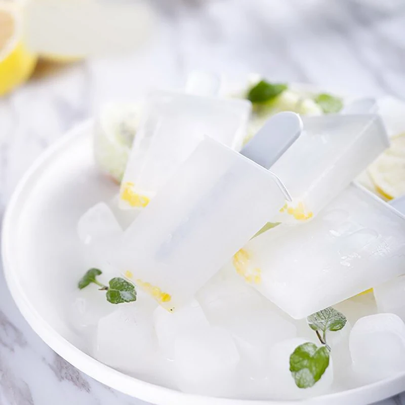 4 ячейки DIY Popsicle классическая форма для изготовления мороженого поднос производитель летнее охлаждение PP кубик льда леденец плесень кухонные инструменты для мороженого