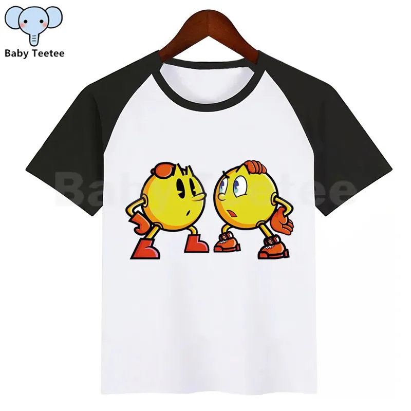 Забавная футболка для мальчиков и девочек с героями игры «Человек-паук», «есть призрак», детские летние топы с круглым вырезом, Детская футболка с принтом «Человек-паук», одежда для малышей - Цвет: BlackQ