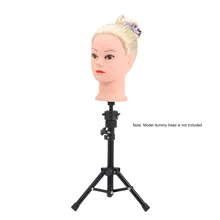 Регулируемый штатив-тренога для волос, тренировочный держатель для головы, манекен для головы, Трипод для салона, зажим для волос, подставка для парика, штатив парикмахерский
