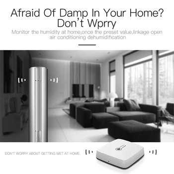 

Humidity Environment Sensor Smart Air Pressure Temperature for Mihome App Controlling Household Living Rooms Decoration
