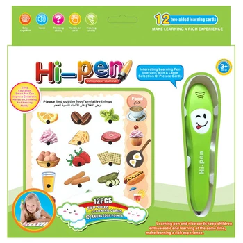 

Kids Smart logic Pen Electronic Reading Pen with Learning Book 12pcs Study Cards Early Educational Recognize Montessori Toys