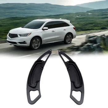

1 Pair Aluminum Steering Wheel Paddle Shifter Extension for Honda Accord Spirior Odyssey Acura CDX MDX RDX 2013-2018 (Black)