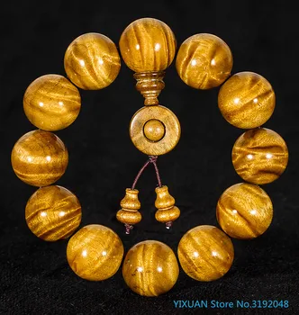 

Gold grapefruit bracelet, Vietnamese red sandalwood willow bracelet, Hainan Huanghua pear, gold Sinan Unisex