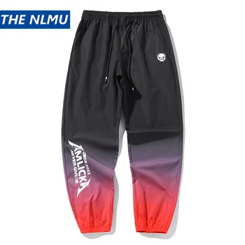 

Streetwear Gradient Pants Men Jogger Elastic Waist Trousers 2019 Autumn Casual Sweat Pants Men Loose Black Big Size HZ217