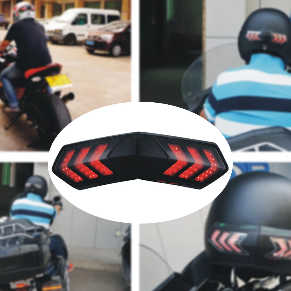 

Warning Motorcycle Brake Waterproof Outdoor Led Night Driving Turn Signal Universal Helmet Light Accessories Wireless Smart ABS