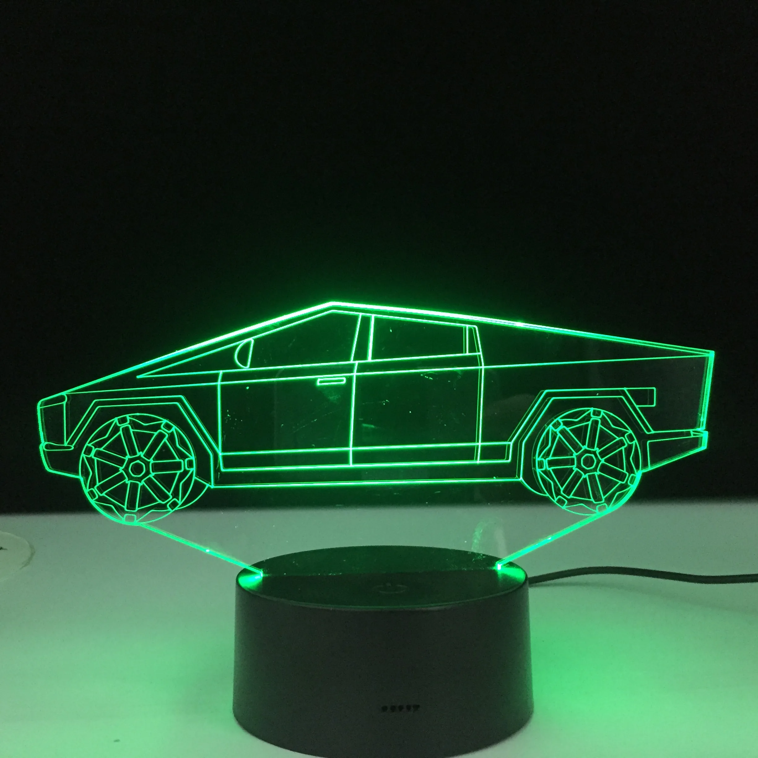 Электрический автомобиль 3d иллюзия светодиодный светильник для детской спальни