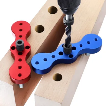 

DIY punching tool woodworking straight hole punching locator 6 8 10mm aluminum alloy drilling locator wooden tip woodworking acc