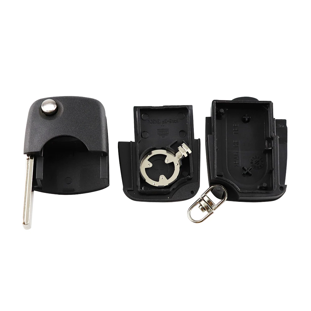 Keyforkesscustodia a 2 pulsanti per telecomando con chiave a conchiglia per Audi TT A2 A4 A6 A8 TT Quattro portachiavi pieghevole CR1620/CR2032 - Ha818acd6e1c54f9ea8e7dda7a826dd9db