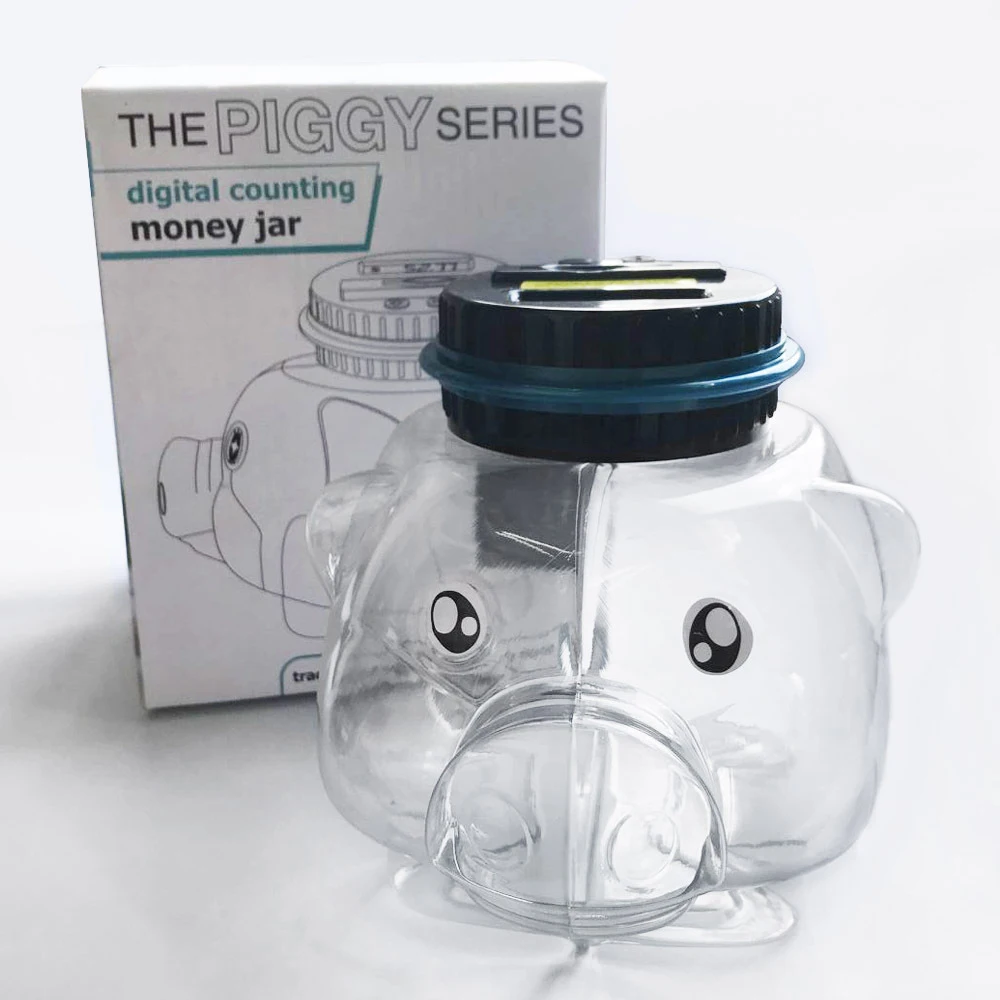 Portable Piggy Bank LCD Display Digital Piggy Bank Counter Savings Box