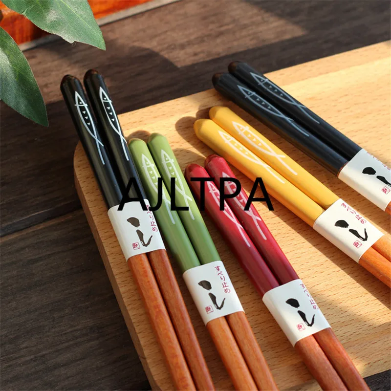 20set/lot Japanese Korean Style Reusable Chopsticks Natural Beech Wood Chopsticks Chinese Chopsticks Set Gift Pack CT0180