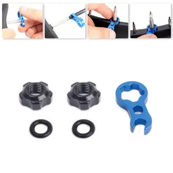 

Bicycle Presta Valve Nut With tool set Road Bike MTB Valve Fixed Nut Washer France Tire Waterproof Protection Accessories