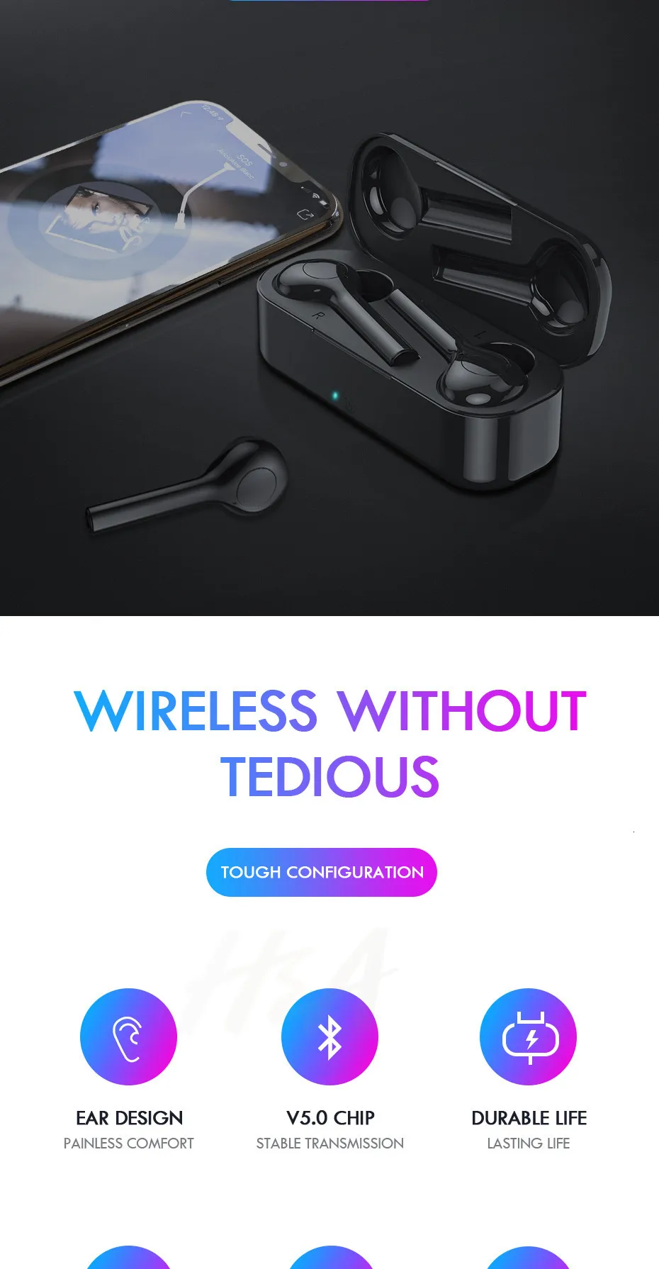 Мини Bluetooth 5,0 Переводные наушники, беспроводная гарнитура, наушники, 33 языка, переводят голос, спортивные наушники, все смартфоны