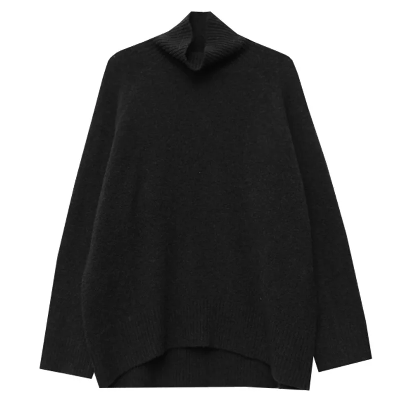 

knitted sweater winter animal print Gray winter thick long sleeve female pullovers Black