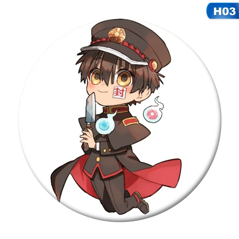 Toilet-Bound Hanako-kun Anime Badges On A Backpack Anime Icons Pins Badge Decoration Brooches Metal Badges For Clothes DIY vampire costume women