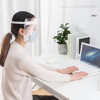 

Kitchen Oil Splash Protective Mask Anti-smoke Masks Plastic Splash Impact Eye Protection