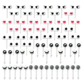 

50 Pcs Assorted Cartoon Eyes Fruit Fork Food Picks Dessert Fruit Picks For For Bento Sandwich Appetizer Fruit Fork