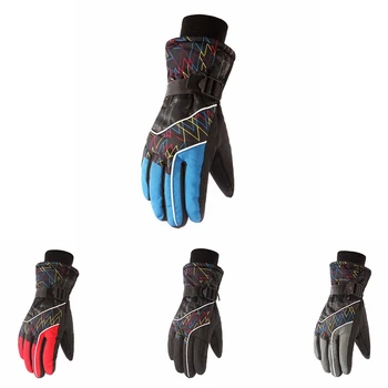 

Men Women Ski Gloves Winter Warm Skiing Gloves Outdoor Sports Waterproof Anti-slip Gloves