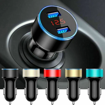 

3.1A LED Display Dual USB Car Charger Universal Mobile Phone Car-Charger For Xiaomi Samsung S8 S9 IPhone X 6s 7 8 Plus Tablet 4