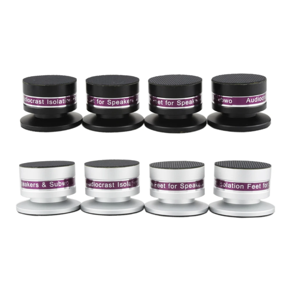 4pcs Audiocrast If03s/if03b Aluminium Black & Silver Shockproof Spike