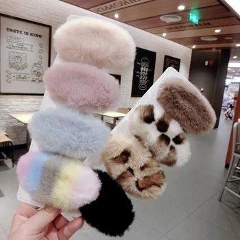 

New Hot Korea Winter Plush Solid Color Faux Fur Hairpin Hair Clips Girls Hair Barrettes Fashion Kids Hairpins Hair Accessories