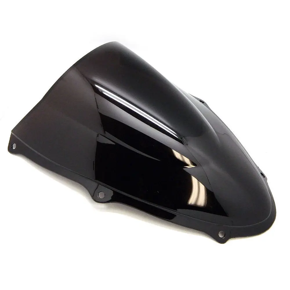 Motorcycle Black Double Bubble Windscreen Windshield Screen ABS Shield Fit For Suzuki TL1000R 1998-2002