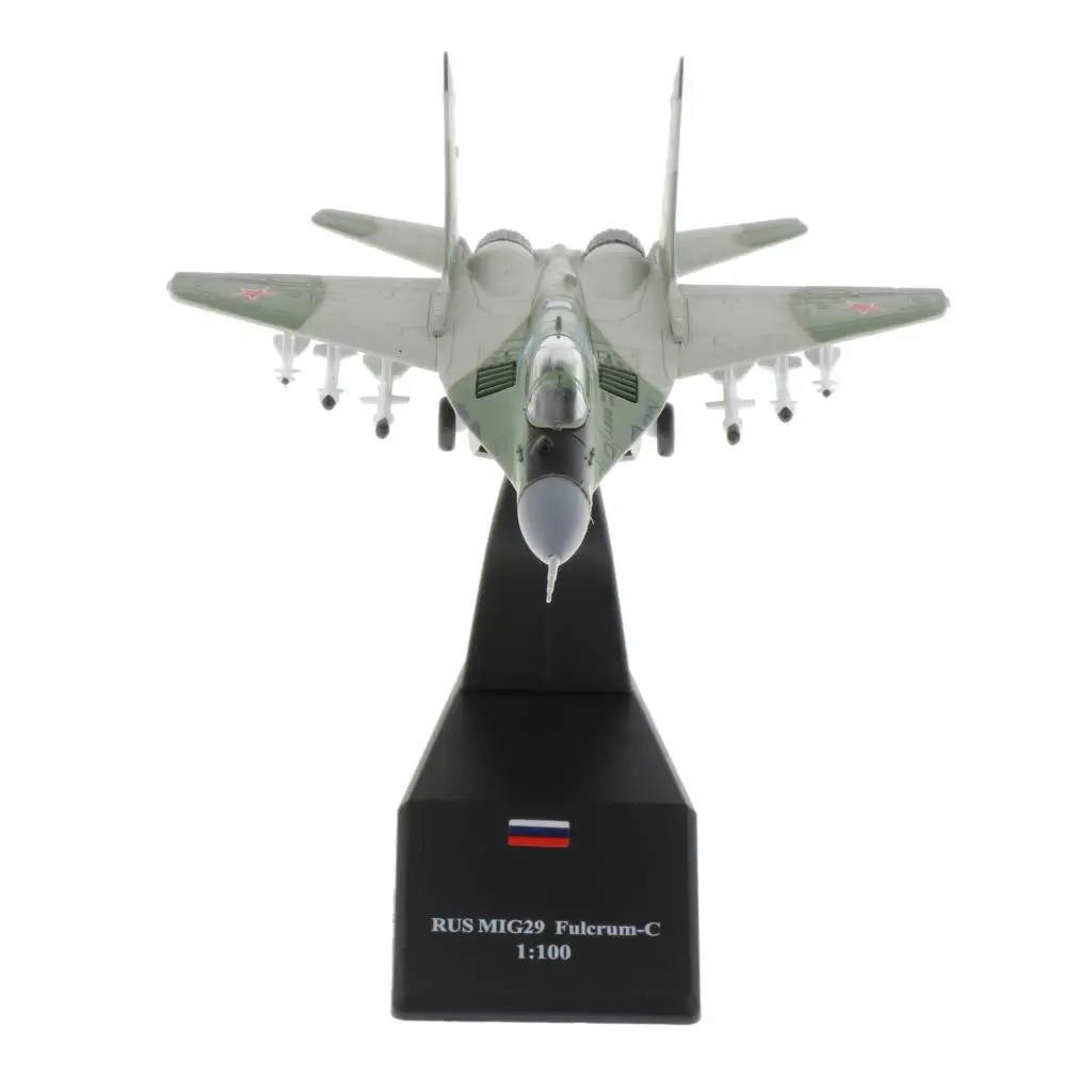 1:100 Scale MIG-29 Fighter Diecast Metal Plane Model Toy for Boys Toys Collection