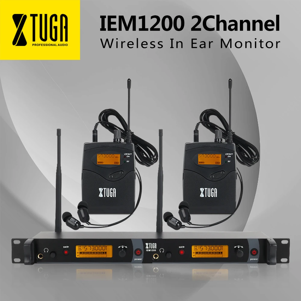 Pro Audio SR2050 Type 2 Channel 100 Frequency with 5 receivers for Stage /& Studio UHF Wireless in Ear Monitor System