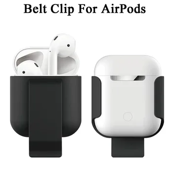 

For Apple AirPods 2 / 1 Bluetooth Wireless Earphone Carrying Clip Case Bracket Belt Clip Pocket Holder Accessory For Air Pods