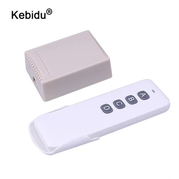 

kebidu DC 12V Wireless 433MHz Remote Control Switch ABCD 433 MHz 4 CH Relay Receive Transmitter For Led Lights Bulb DIY