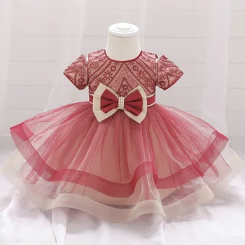 

Yoliyolei Baby Girls Dress Princess Ball Gown Layered Dress Flower Girl Leakage Shoulder Birthday Dress For Children's Clothes