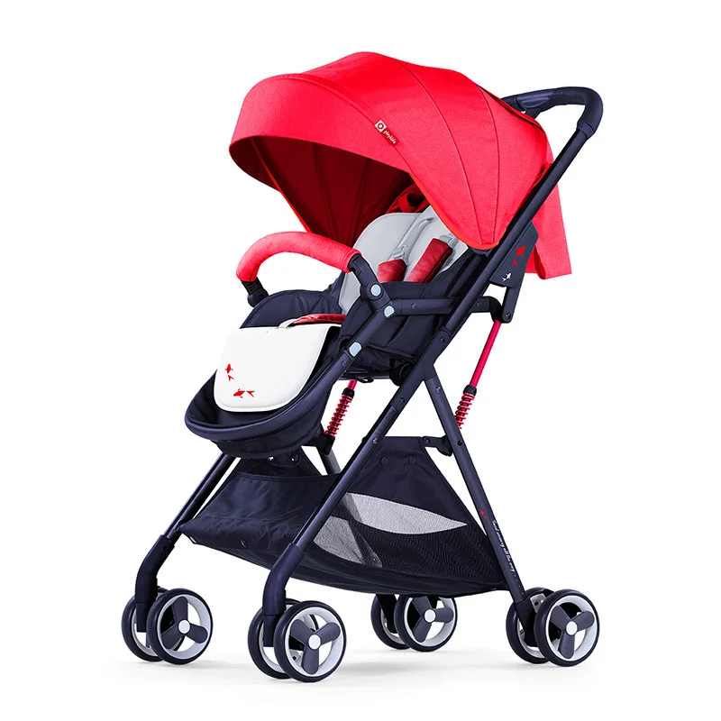 

Ultra-light portable stroller can Can sit and lie shock absorbing and folding strollers folding baby stroller travel