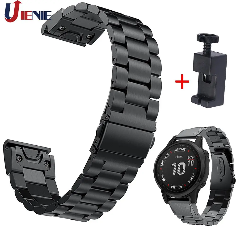 Нержавеющая сталь ремешок для смарт-часов Garmin Fenix 6s 5S 5splus Смарт-часы браслет Quick Release Замена Correa