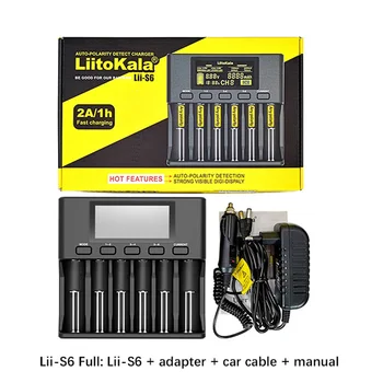 

LiitoKala Lii-S6 Lii500s battery Charger for 18650 26650 21700 18350 AA AAA 3.7V/3.2V/1.2V/ lithium NiMH battery