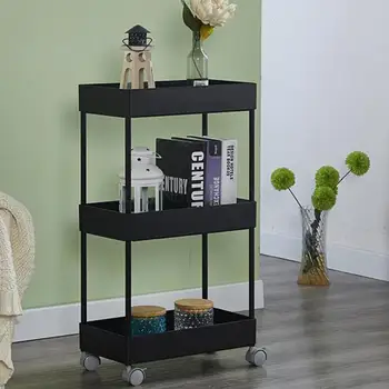 

Storage racks floor multi-layer storage rack trolley bed kitchen bedroom bathroom beauty salon mobile storage