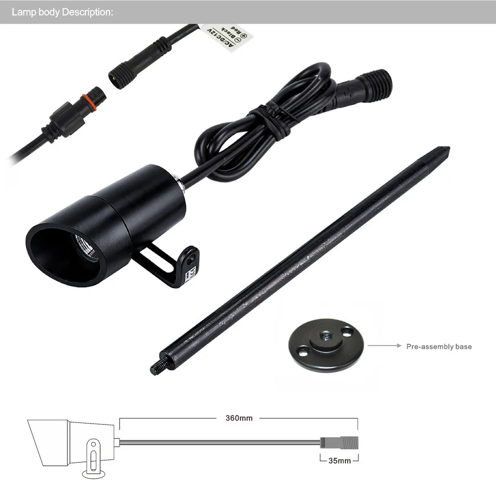 3W Led Lawn Lamp Aluminum Led Garden Light, led Grass lighting IP67, DC12V LED Patent Design (5)_