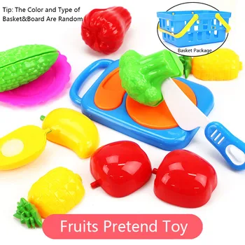 

2020 Hot Selling Classical Plastic Fruits&Vegetables and Cook Sets Pretend Playing Preschool Educational Toys for Children Gifts