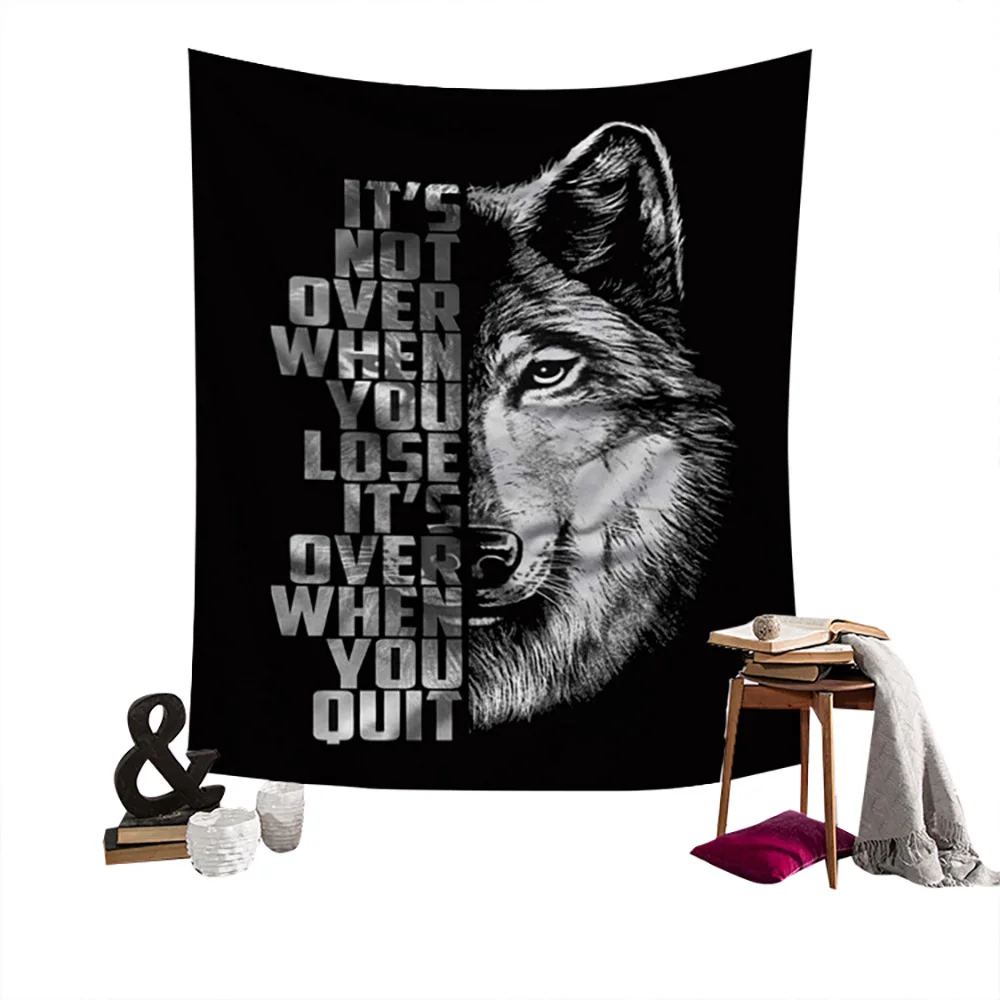 2 Серия Lychee Wolf настенный гобелен, одеяло из полиэстера, художественный Настенный Ковер, домашний декоративный гобелен - Цвет: 2