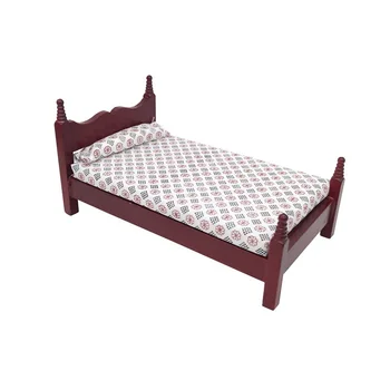 

FBIL-1:12 Scale Doll Toy Accessories Toy House Miniature Furniture Vintage Single Bed