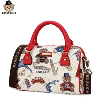 

Danny Bear Travel Bear Series Women Crossbody Bag Fabric Handbag DBWB165001-188