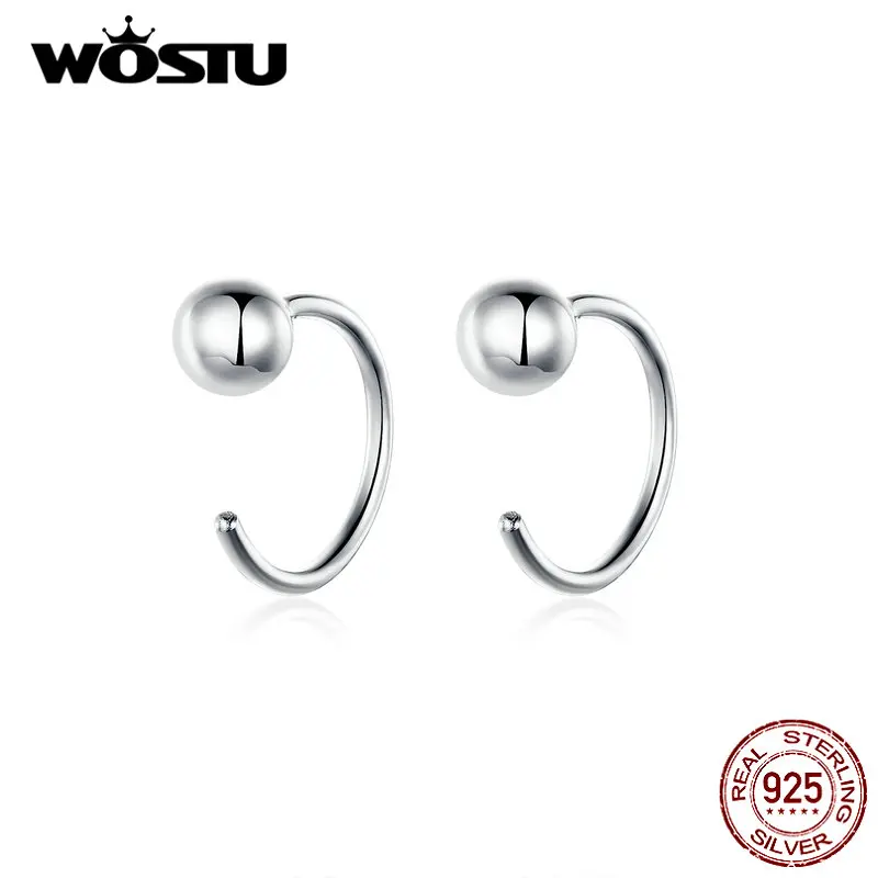 

WOSTU 2019 New 100% Real Sterling Silver Opening Rings Simple Silver & Gold Color Adjustable Rings For Women Jewelry CQE782