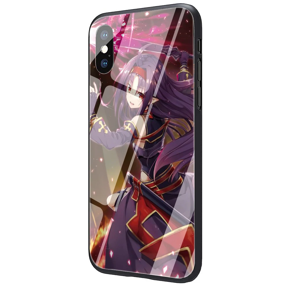 EWAU Sword Art Online Alicization закаленное стекло чехол для телефона чехол для iPhone 5 5S SE 6 6s 7 8 Plus X XR XS 11 Pro Max - Цвет: G9