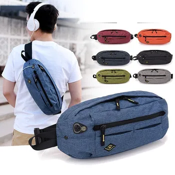 

Waist Chest Shoulder Bag Waterproof Nylon Trail Running Multifunction Cycling Sport Outdoor Portable Storage Small Bag Crossbody