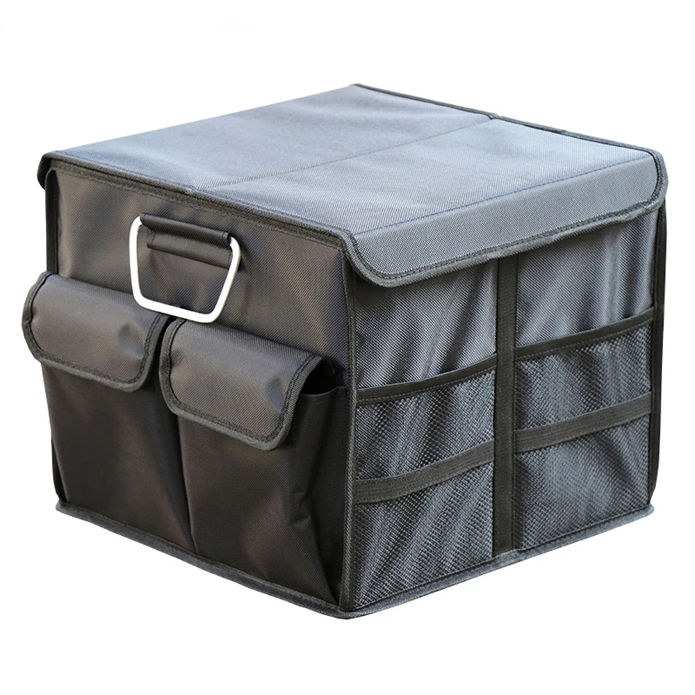 Folding Car Trunk Organizer Car Back Food Drinks Storage Box Caja De Almacenamiento Collapsible Cargo Storage