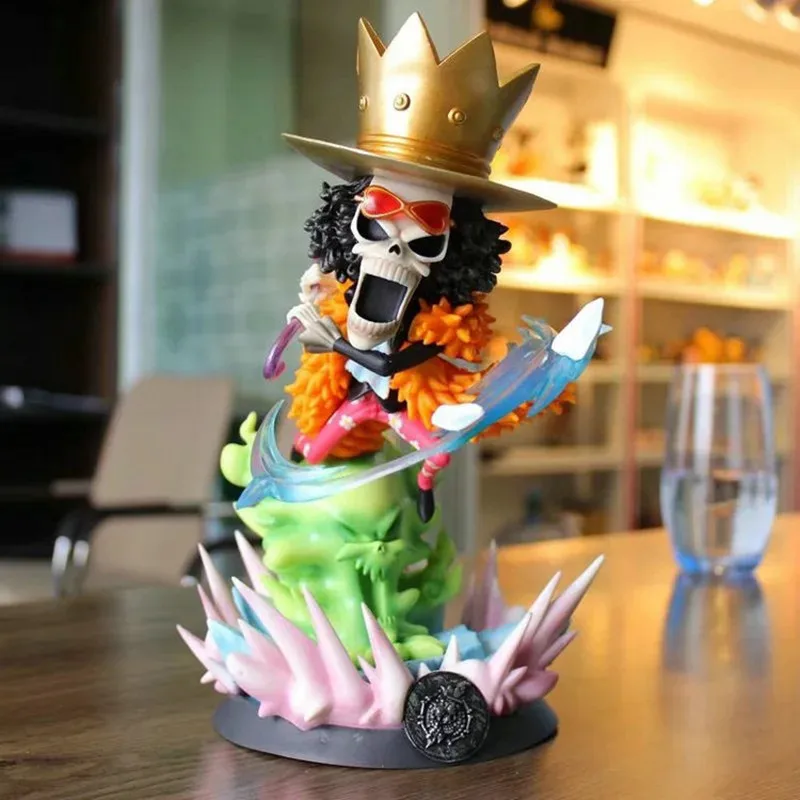 

Cartoon ONE PIECE Skull Cold Ice BROOK Soul King The Resurrection People GK Statue PVC Action Figure Collection Model Toy M3039