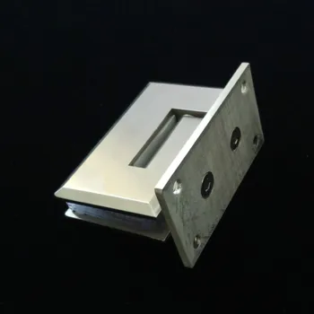 

5Cm Glass Hinge 90Degree Beveled Edge Full Precision Casting Brushed Solid Stainless Steel Bathroom Clip Furniture Hardware