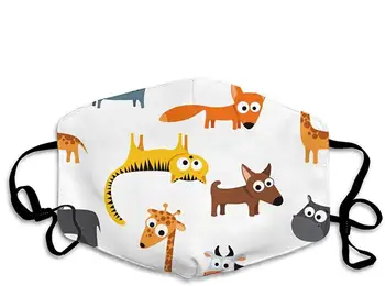 

Personalized Cat Mouth Mask Anti Dust Face Mask Adjustable Earloop Animal 5 OneSize