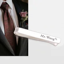 Amxiu пользовательское имя 925 серебряные запонки ювелирные изделия для мужчин костюм Зажимы для галстука аксессуары персонализированные свадебные бизнес подарки