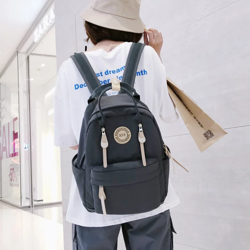 Модный рюкзак для женщин опрятный школьный рюкзак для подростков женский нейлоновые дорожные сумки для девочек большой емкости рюкзак Mochilas