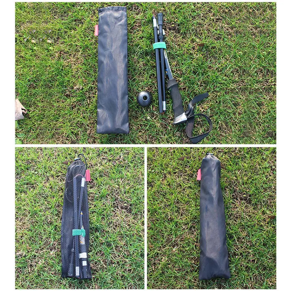 Pólos de Trekking Pólos de Esqui de Alumínio Telescópico ao ar Resistente ao Desgaste Pólos Trekking Caminhadas Ajuste Livre 5-seção 4 pólos de esqui de alumínio ajuste telescópico