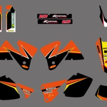 Новая команда графики фоны наклейки подходят для KTM MXC 200 300 EXC 250 350